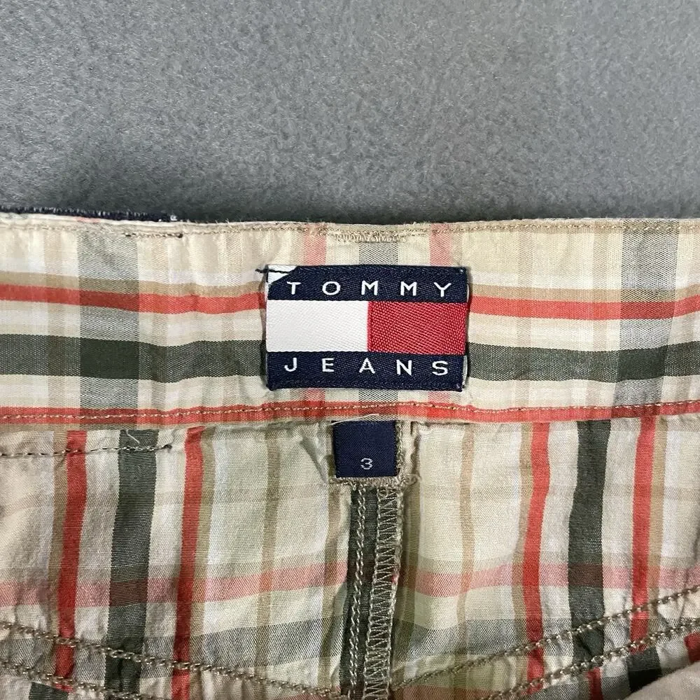 Tommy Hilfiger Plaid Mini Skirt Women’s Size 3 Cotton Y2K 90s Classic